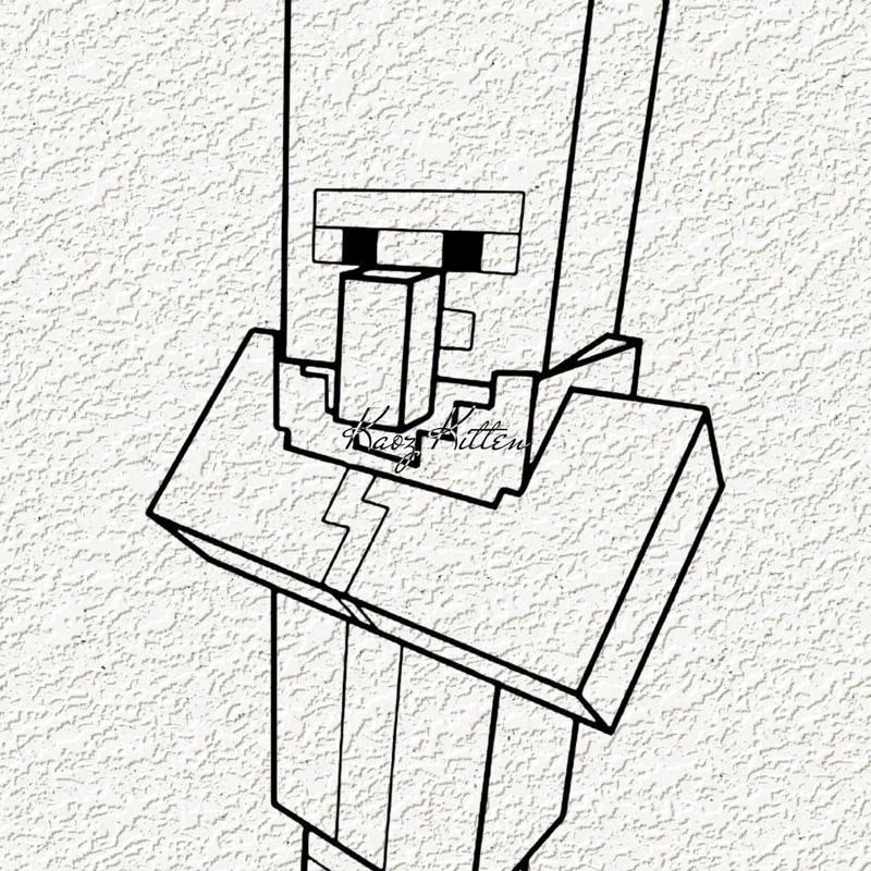 minecraft villager WALL ART