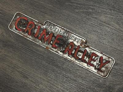 Arkham Knight Park Row Sign