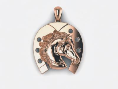 Horse Face Pendant