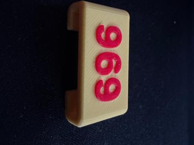 Haix XR1 Name tag