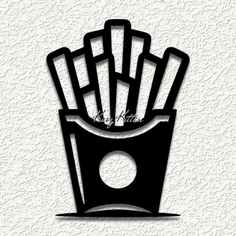 french fries food wall art home decor