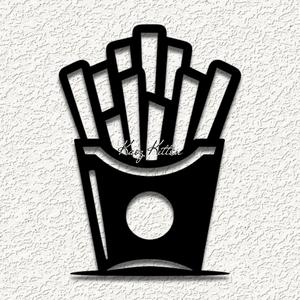 french fries food wall art home decor