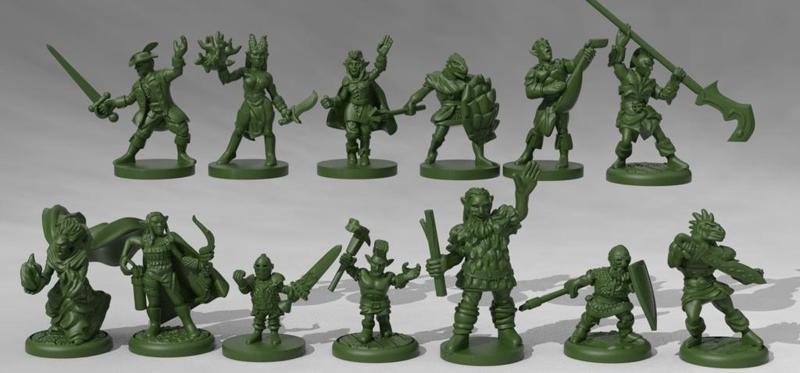 DnD Player Character pack2 miniatures