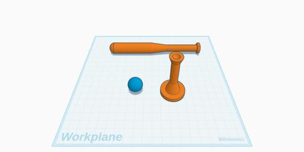 Baseball Bat w/ Tee