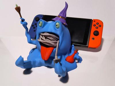 Wizard’s apprentice – phone cord controller holder