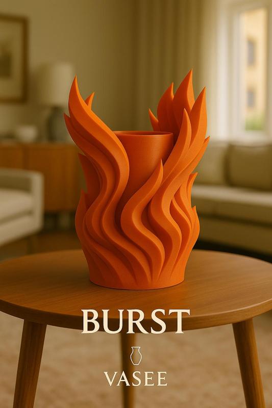 Vase Art – fire organizer pot with blazing form