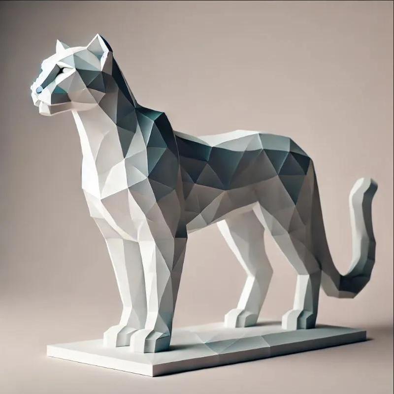 Low poly puma