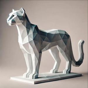 Low poly puma