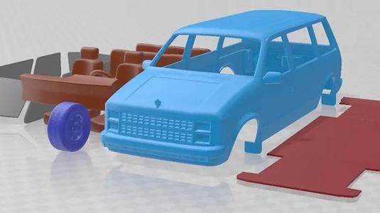 Dodge Caravan 1984 Printable Car