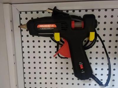Pegboard Hot Glue Gun Organizer