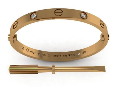 Love Bracelet 16 Size 4 Gem
