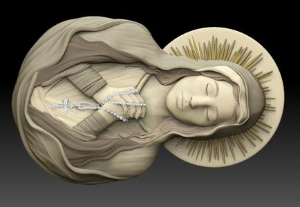 virgin mary praying