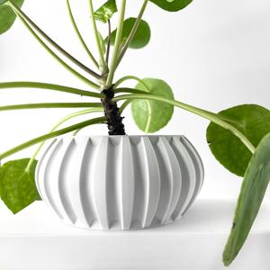 The Alden Planter Pot with Drainage Tray & Stand Included | Modern and Unique Home Decor