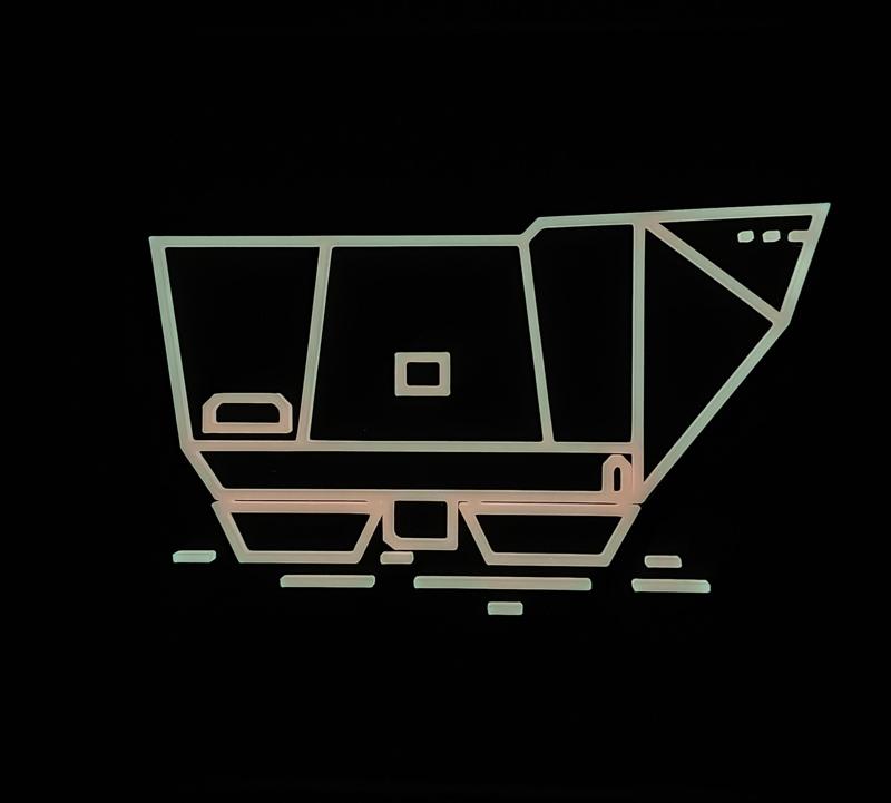 Star Wars Neon Line Art – Sandcrawler