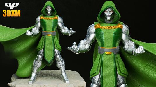Dr Doom STL for 3D Printing 3DXM ChibiSTL