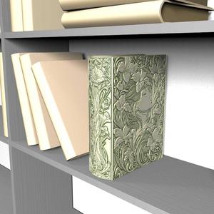 Art Nouvea Book Nook & Ends STL File | Organizer Box for Bookworms | Reader Gift, Bookish Nerd Gifts Storage