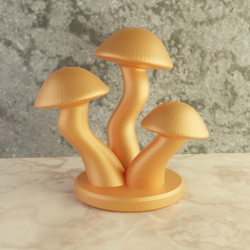 3d printing stl desktop table decor mushrooms idea