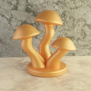 3d printing stl desktop table decor mushrooms idea