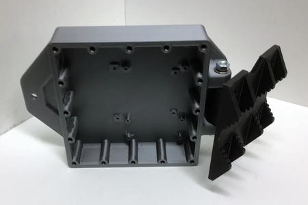 Lead’s Solar Panel Pole Bracket Merged with Voltaic Enclosure’s Solar Base Station V2 Hinge