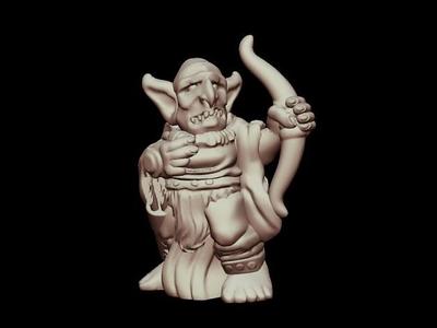 Kyn Finvara: Goblin Archer (28mm/32mm scale)
