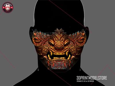 Oni Samurai Ghost Mask