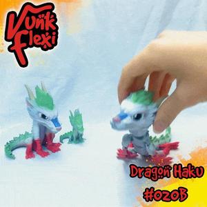 Spirited Away Dragon Haku Flexi Print-In-Place + figure & keychain