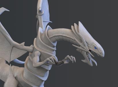 Blue eyes white dragon – Ready to print 3D model