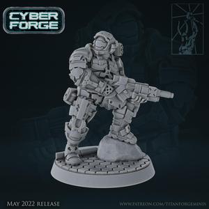Cyber Forge Red vs Blue Bluetwo