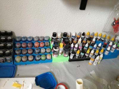 Modular modeling colour stand/organizer/holder for vallejo, citadel and ammo