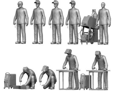 Welders and masks for 3D printing STL