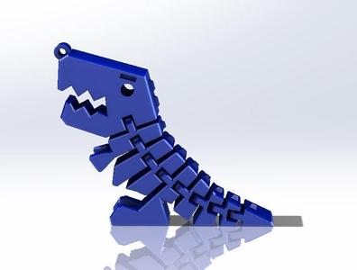 Flexi-rex with stronger links keychain