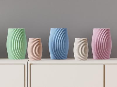 Modern Geometric vase. Easy to print Spiral Vase
