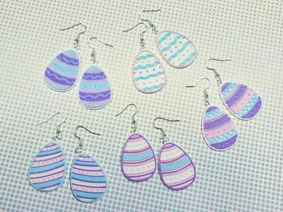 Easter Egg Earrings - Mix & Match, Quick Printing