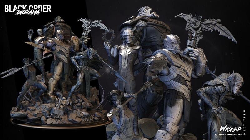 BLACK ORDER DIORAMA TESTED AND READY FOR 3D PRINTING