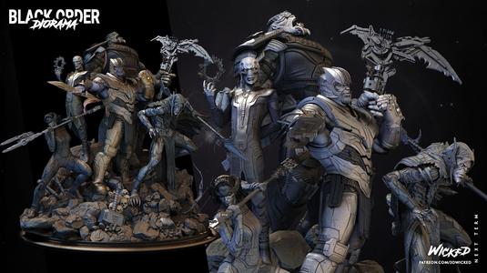 BLACK ORDER DIORAMA TESTED AND READY FOR 3D PRINTING