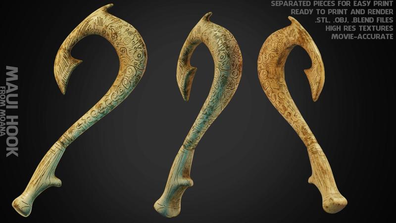 Moana Maui Hook for Cosplay