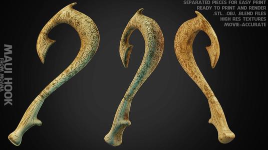Moana Maui Hook for Cosplay