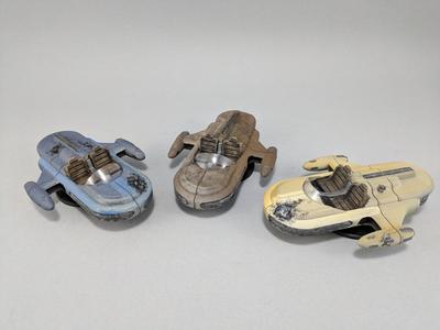 Sci-fi Battered and Damaged Landspeeder