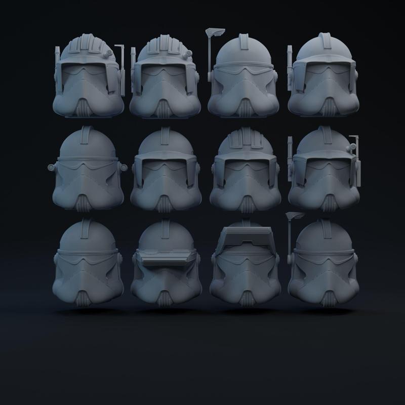 BARC Clone One-Twelfth Scale Helmets