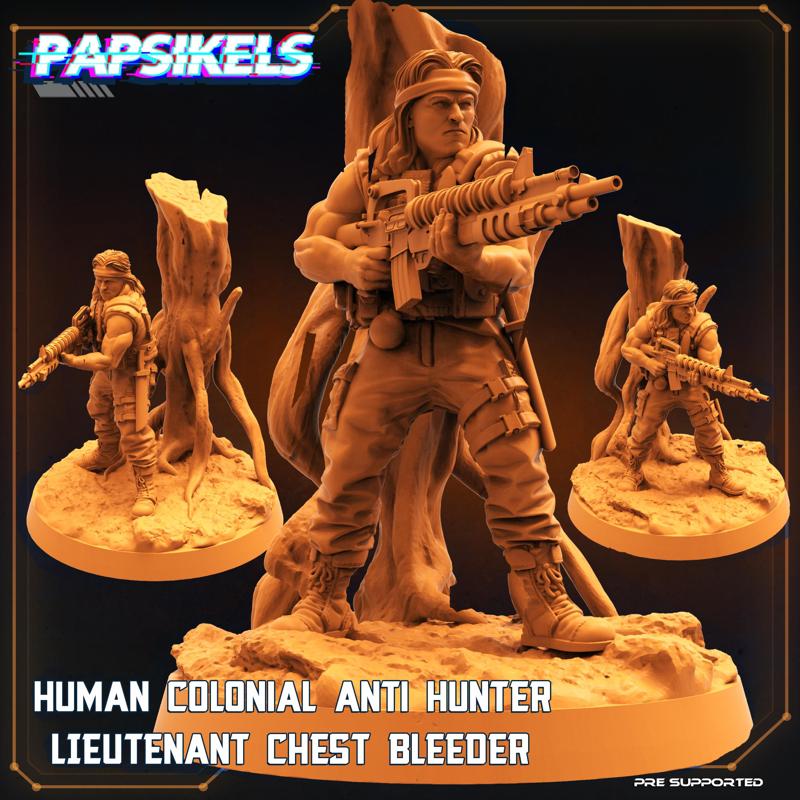 HUMAN COLONIAL ANTI HUNTER LIEUTENANT CHEST BLEEDER