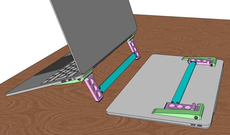 Folding Laptop Stand (Stick-On)   