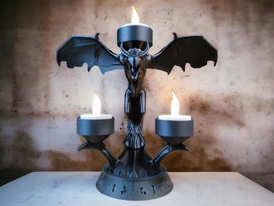 Gothic Candle Holder “Guardian of Shadows”