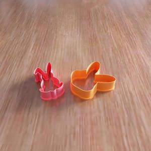3D Easter Bunny Cookie Cutter as Stl Files & Easter Gift, Easter Day, 3D Printing, Bunny Ears, 3D Print File, Cookie Mold, Easter Rabbit