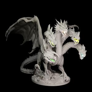 4 Inch Base Five Headed Dragon