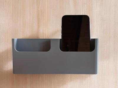 Phone holder for motorhome