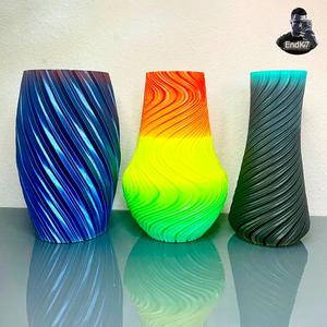 UNIQUE SPIRAL VASE SET VERSION TWO – 3 DESIGNS