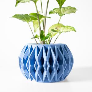 The Orik Planter Pot with Drainage Tray & Stand: Modern and Unique Home Decor for Plants