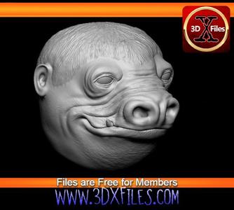 Snaggletooth Head Sculpt – Star Wars 1/6 Scale – Hottoys 1:6 – 3D File
