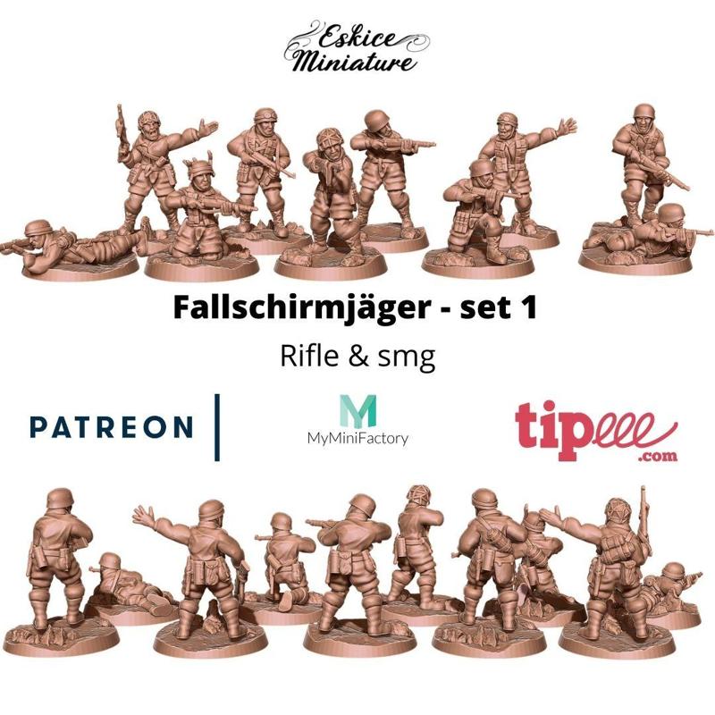 Fallschirmjager – 28mm for wargame