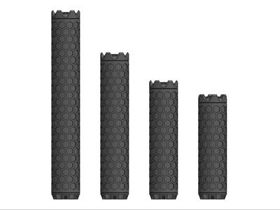 Airsoft Suppressor 8-35mm dia. M4/AR-15 14mm CCW